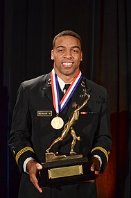 Quarterback Keenan Reynolds was awarded the 86th AAU James E. Sullivan Award.