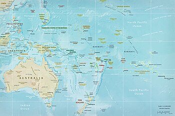Mapa d'Oceania