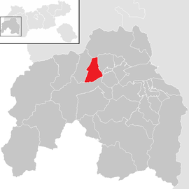 Poloha obce Strengen v okrese Landeck (klikacia mapa)