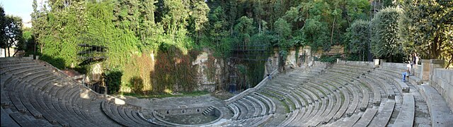 Théâtre grec de Montjuïc, œuvre de Ramon Reventós.