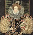 George Gower: Retrato de Elisabeth I, c. 1588. Leicester Galleries