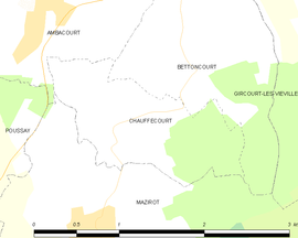 Mapa obce Chauffecourt