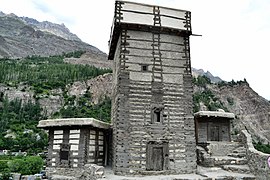Rooftop of Altit fort in Hunza Valley