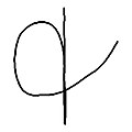 Un segno più scritto a mano usato, come e commerciale, per significare "e"