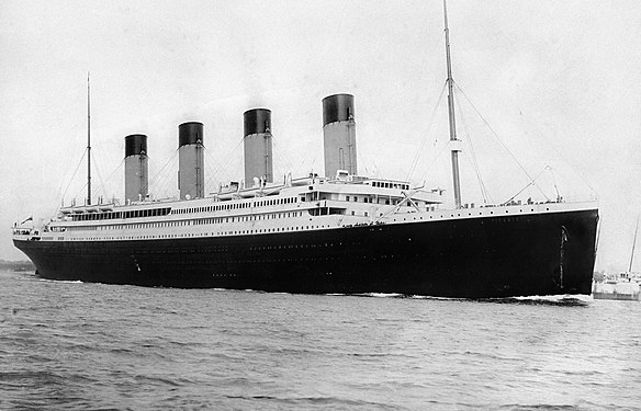 RMS «Titanic» transatlantisk atlanterhavsskip sjøsatt 1912, forliste på sin jomfrutur