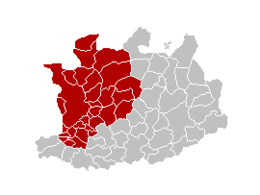 Arrondissement di Anversa – Mappa