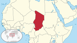 Location of Chad