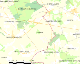 Mapa obce Chandai