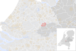 Locatie van de gemeente Culemborg (gemeentegrenzen CBS 2016)