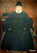 Portrait of a man wearing damao, Ming dynasty