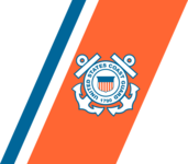 The USCG Racing Stripe logo (1964)