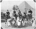 from left to right: Winston Spencer Churchill, Judd Dunning Blick, John Charles Blick, Frederick Russell Burnham, and the Earl of Kent, (Egypt).