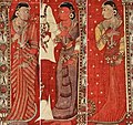 Women dressed in sari, deccan, ca.1640-50