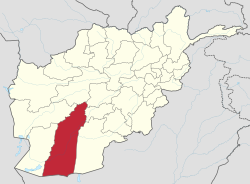 Kort som viser hvor i Afghanistan Helmand ligger
