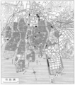 1930年頃の広島市地図 / 現在の東雲地区一帯は「東新開」とされている。