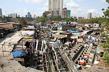 The Mahalaxmi Dhobi Ghat open air laundry in Mumbai