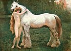 Ninfa e un cavallo, c. 1920