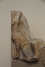 Thumbnail for File:Ancient Greece Island Marble Dog, Fragment from Funerary Stele, c. 460 BC, found in Anafi, Cyclades.jpg