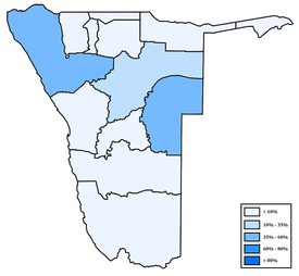 Hereron puhuma-alue Namibiassa