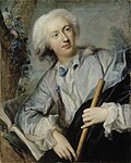 Lorens Pasch, den äldre (1702−1766) - Flöjtspelaren.
