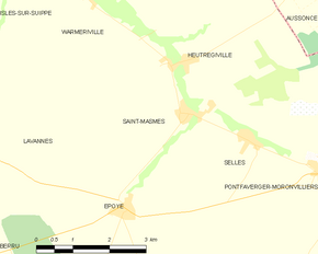 Poziția localității Saint-Masmes