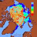 Image 56Decrease of old Arctic Sea ice 1982–2007 (from Arctic Ocean)