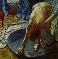 Edgar Degas, Banyoda kadın, 1886, Hill–Stead Museum, Farmington, Connecticut