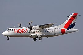 Avion ATR 42 de la compagnie Air France Hop.