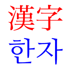 Tulisan "Hanja" dina Hanja sarta Hangul