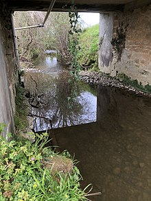 Pont sur l'Anénos entre Sénac et Saint Sever de Rustan D 6.
