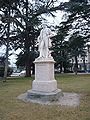 La statue du célèbre médecin valdôtain Laurent Cerise aux jardins publics.