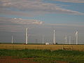 Wind turbines south of Dumas