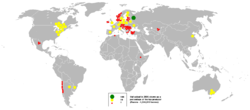 Países productores de avena en el año 2005