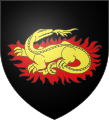 Di nero, alla salamandra d'oro (Gennes, Francia)