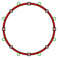 TrueType outlines use quadratic Bézier curves.