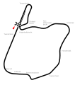 Streckenlayout von 1973 bis 1979