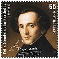 Felix Mendelssohn Bartholdy na německé známce