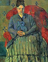 Η Madame Cézanne σε κόκκινη πολυθρόνα, 1877 Βοστώνη, Museum of Fine Arts