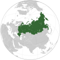 Localização da Rússia