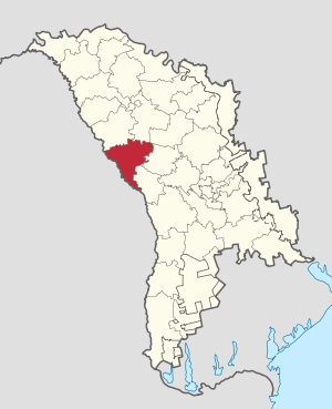 Raionul Ungheni pe harta Republicii Moldova