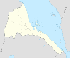 Асмара на карти Еритреје