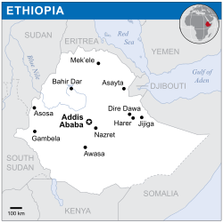 Lokasi Ethiopia