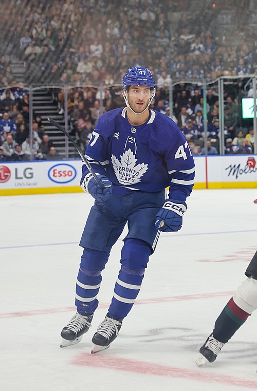 Pierre Engvall playing with the Maple Leafs in 2022 (Quintin Soloviev).jpg