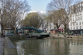 Pont tournant de la Grange-aux-Belles, canal Saint-Martin, Paris