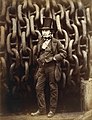 La famosa fotografía de Isambard Kingdom Brunel con las cadenas del barco antes de la botadura.