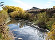 Burro Ciénaga sur le Pitchfork Ranch au sud de Silver City, Nouveau-Mexique. Aujourd'hui, bon nombre des quelques ciénagas restantes qui ont encore de l'eau ressemblent à ceci, profondément incisées par de l'eau à écoulement rapide emprisonnée entre des parois verticales. (2005)