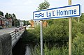 Le nouveau pont des « Bates » sur la Lomme.