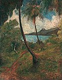 Charles Laval: Landschaft auf Martinique (1887), früher Gauguin zugeschrieben