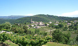 A general view of Saint-Julien-du-Serre