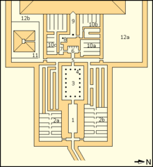 Map of Pepi I's mortuary temple